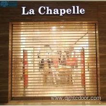 Shopfront Automatic Clear Polycarbonate Roll Up Doors